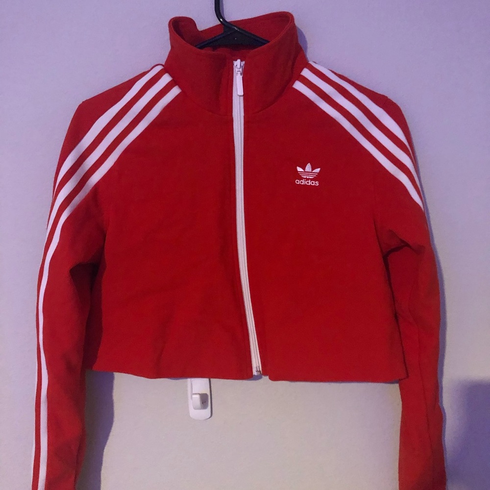 Adidas Cropped Zip Up